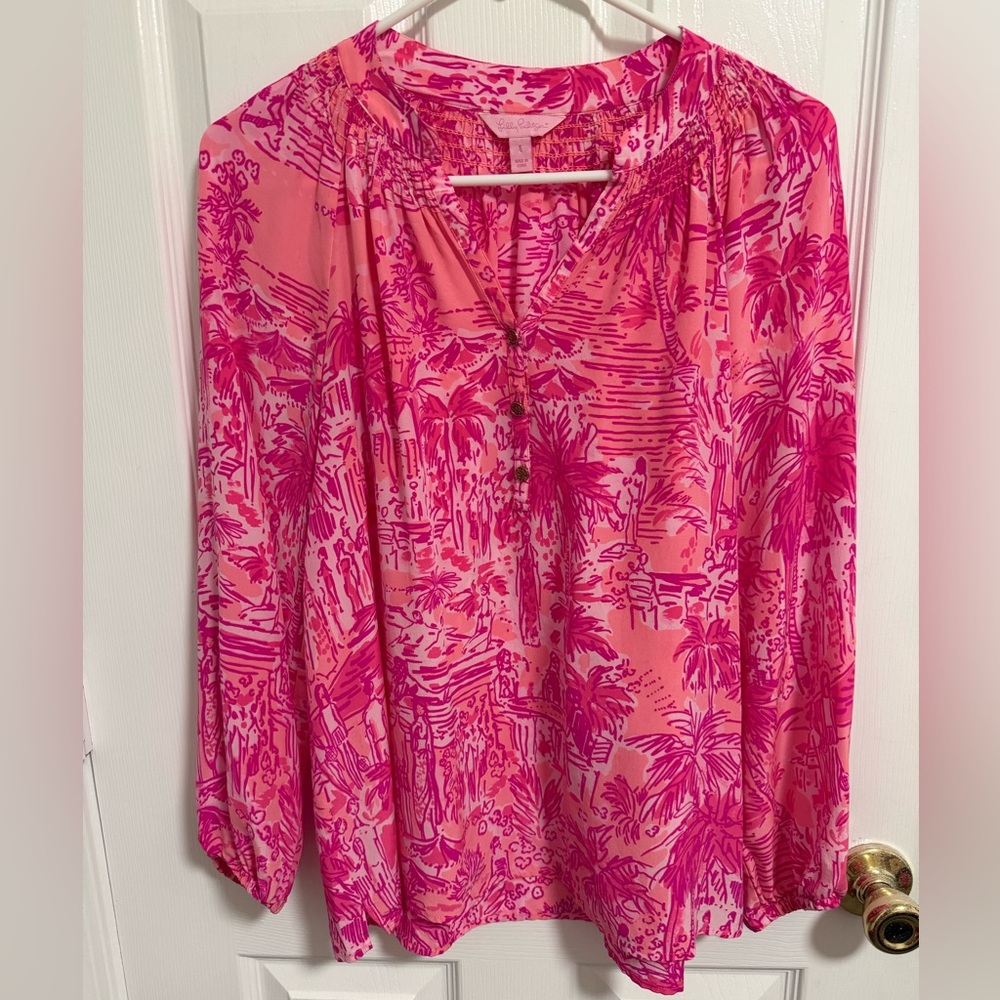 NWOT Lilly Pulitzer Elsa Silk Top